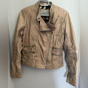 Bod Christensen Tan Leather Jacket L